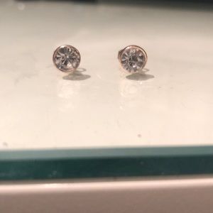 rhinestone stud earrings